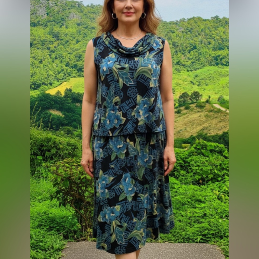 N.Y.P.L collection XL Sleeveless top & skirt(2 piece outfit)